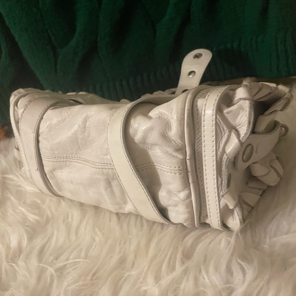 Chloe Silverado Vintage White Leather Handbag | Rare - Picture 11 of 15